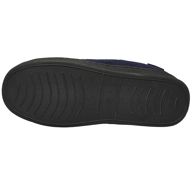 Mens Aspen Moccasin Slippers Peacoat - Image 3