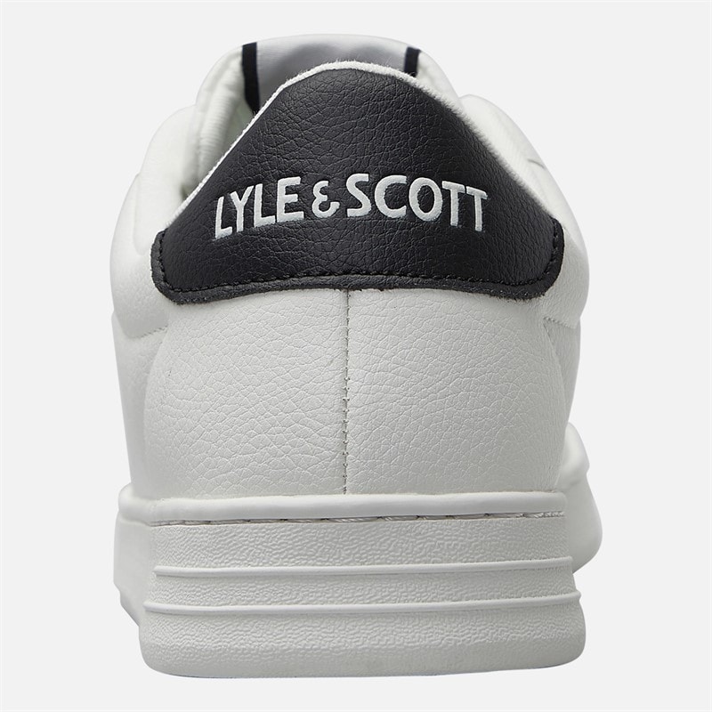 Mens Elgin Hole Trainers White/Black - Image 3