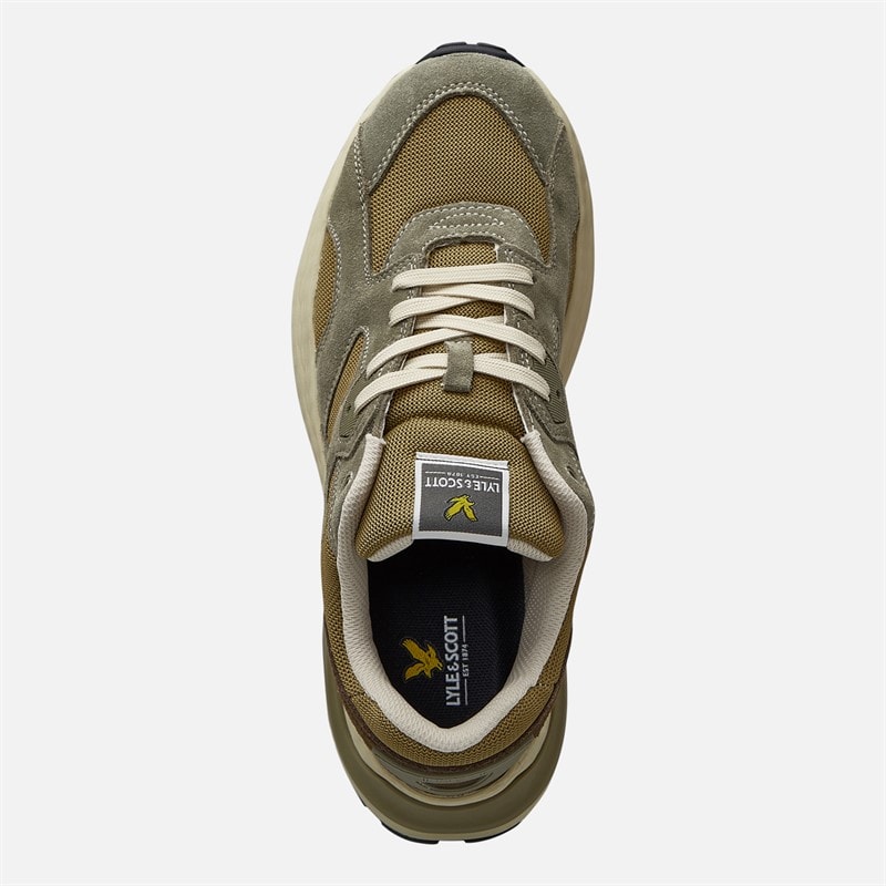 Mens Logan Trainers Green - Image 4