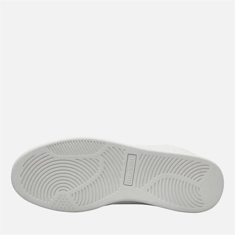 Mens Elgin Hole Trainers White Green - Image 2