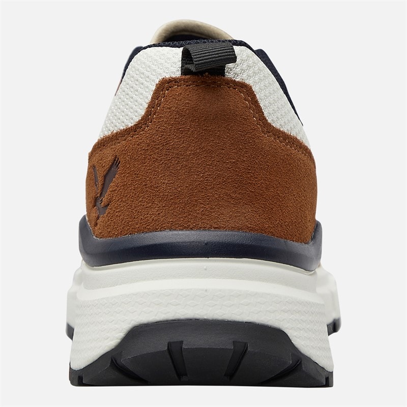 Mens Lennox Trainers White Beige - Image 3