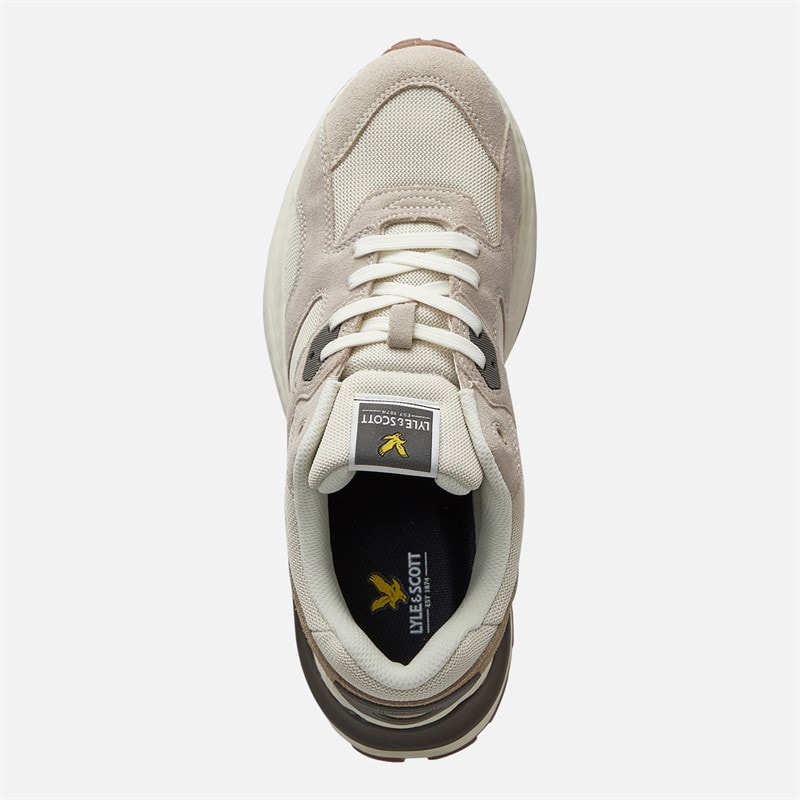 Mens Logan Trainers Beige - Image 4