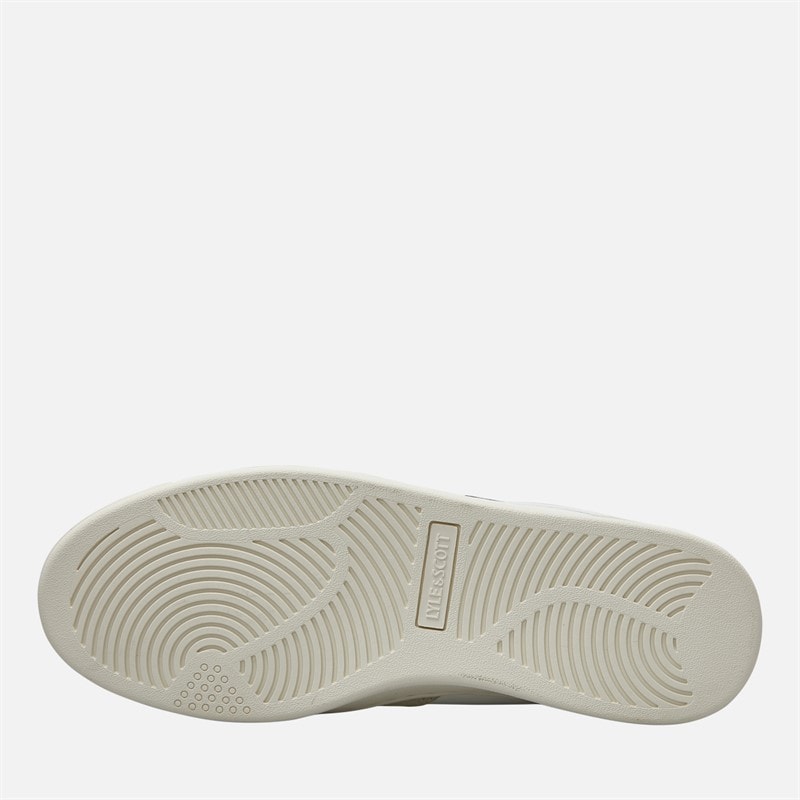 Mens Callum Trainers White Beige - Image 2