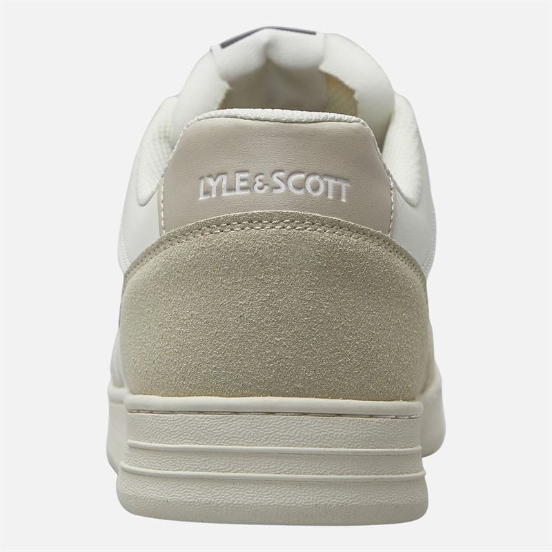 Mens Callum Trainers White Beige - Image 3