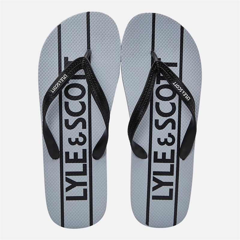 Mens Sand Flip Flops White/Black - Image 4