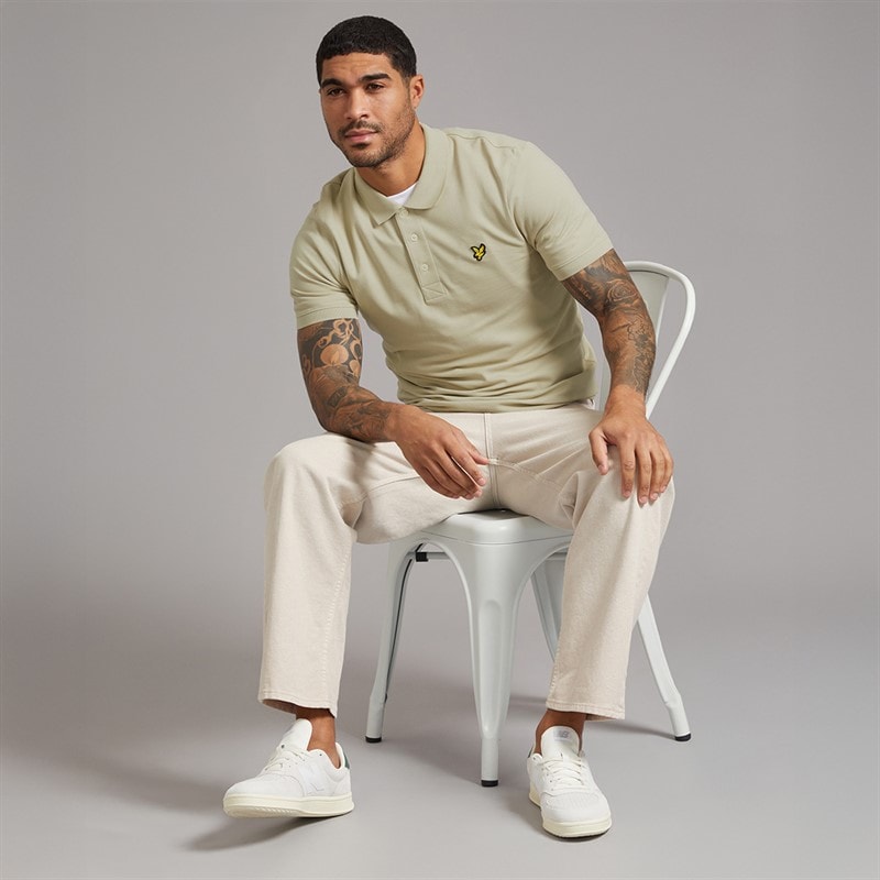 Mens Polo Shirt X865 Grey Taupe - Image 5