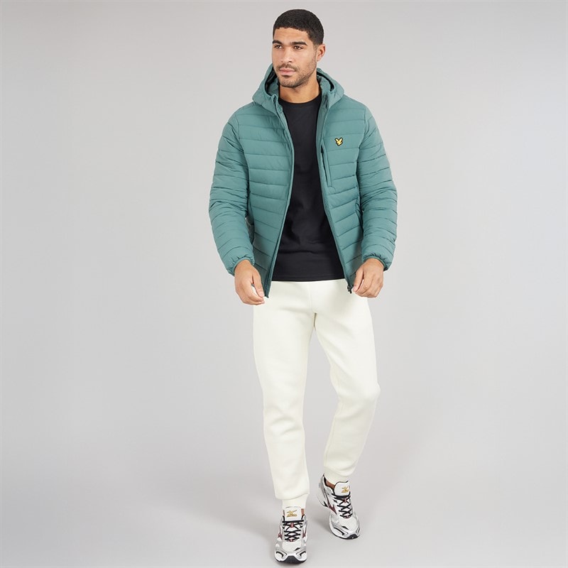 Mens Stretch Lightweight Quilted Jacket Silver Pine - Image 4
