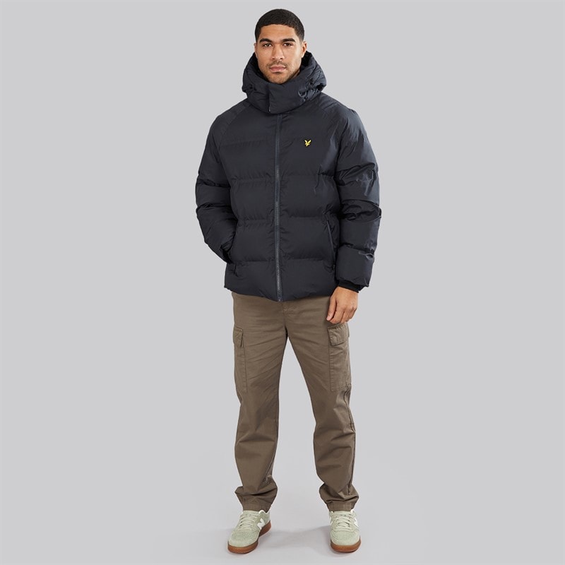 Mens Welded Puffer Jacket Jet Black - Image 4