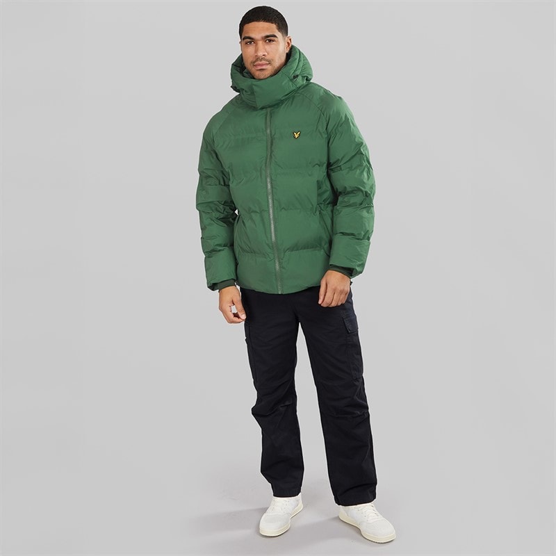 Mens Welded Puffer Jacket Dark Pine - Image 4