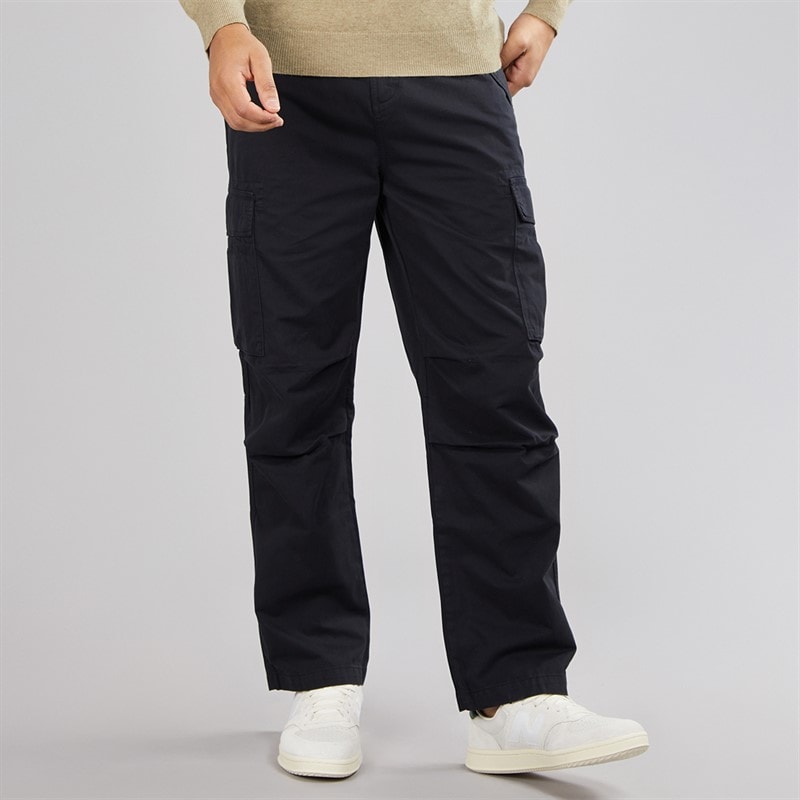Mens Articulated Cargo Pants Jet Black - Image 1