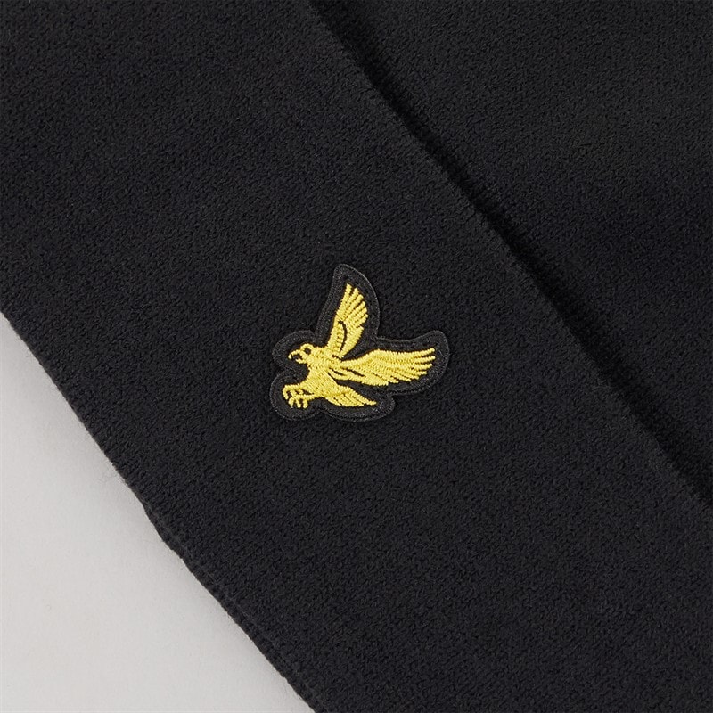 Mens Beanie Jet Black - Image 2