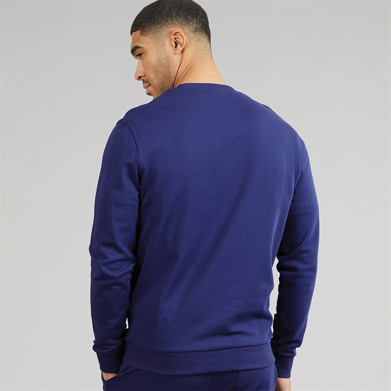 Mens Crew Neck Sweatshirt Deep Indigo - Image 2