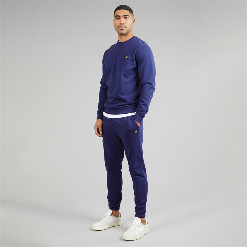 Mens Crew Neck Sweatshirt Deep Indigo - Image 3