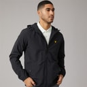 Mens Zip Through Hooded Jacket True Black