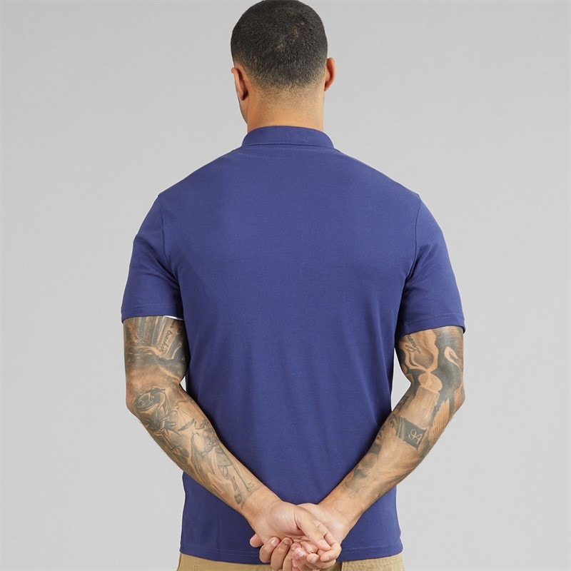 Mens Polo Shirt Deep Indigo - Image 3
