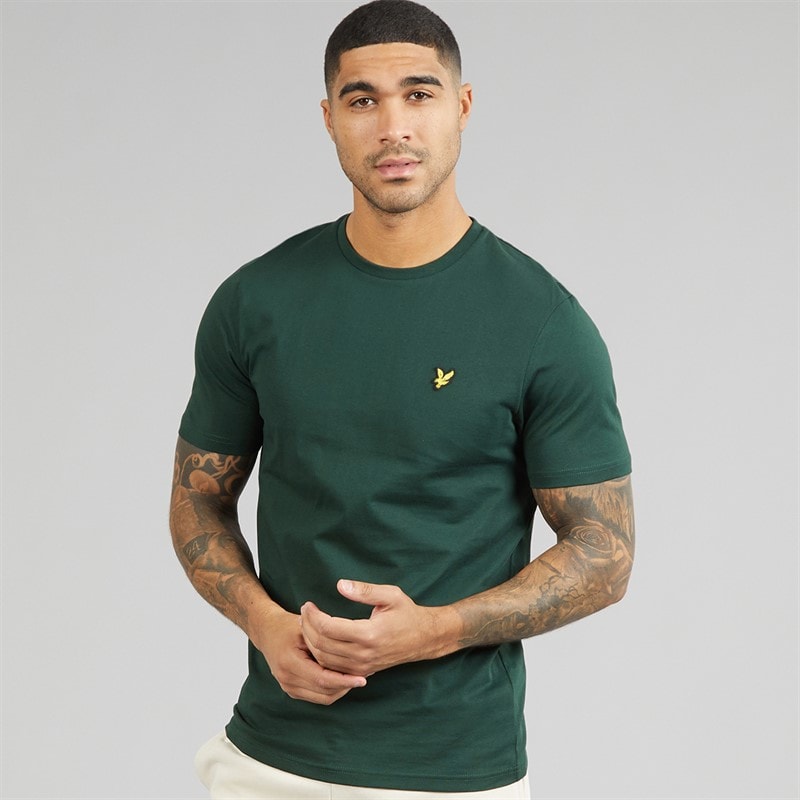 Mens Plain T-Shirt Dark Green - Image 1