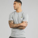 Mens Plain T-Shirt Mid Grey Marl