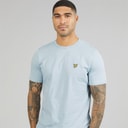 Mens Plain T-Shirt Opal Blue