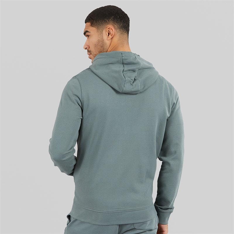 Mens Zip Through Hoodie Green Mercurial - Image 2