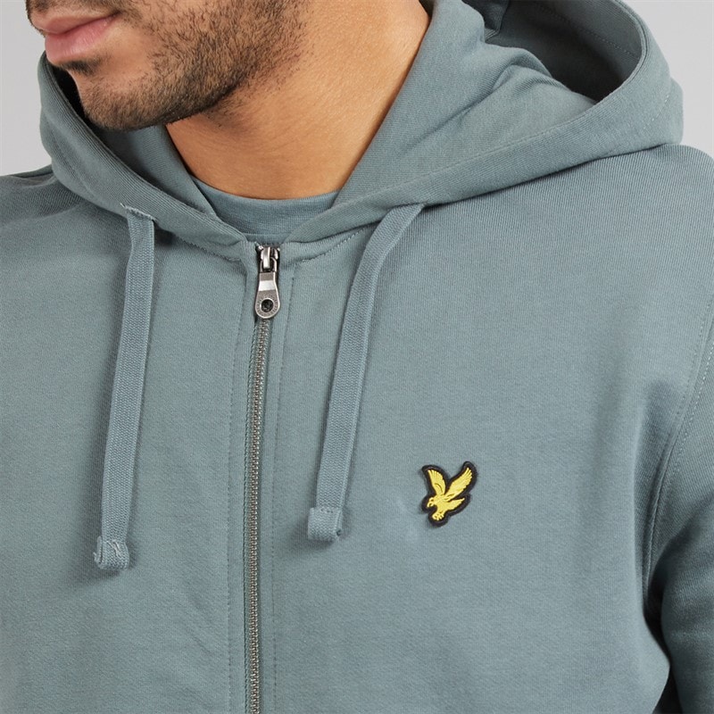 Mens Zip Through Hoodie Green Mercurial - Image 3