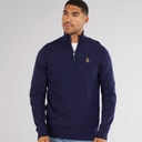 Mens Pretender 1/4 Zip Jumper Navy