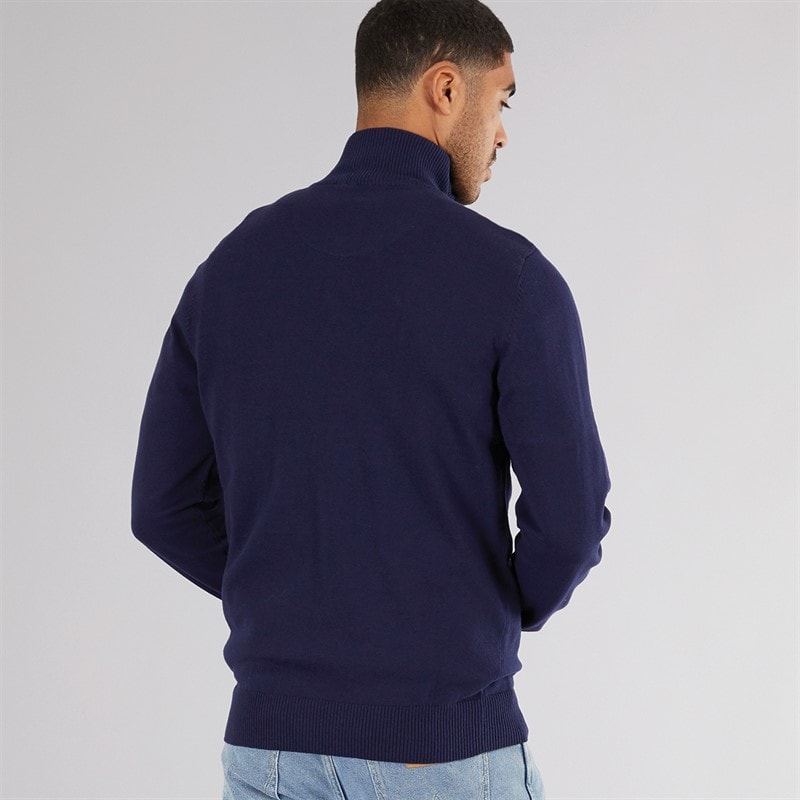 Mens Pretender 1/4 Zip Jumper Navy - Image 2