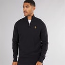 Mens Pretender 1/4 Zip Jumper Black