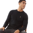 Mens Gerard 3 Crew Neck Knit Jumper Black B