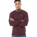 Mens Gerard 3 Crew Neck Knit Jumper Shiraz B