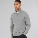 Mens Pretender 1/4 Zip Jumper Mid Grey B