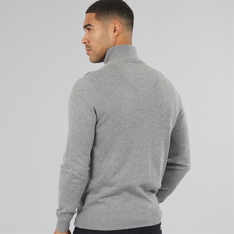 Mens Pretender 1/4 Zip Jumper Mid Grey B - Image 2