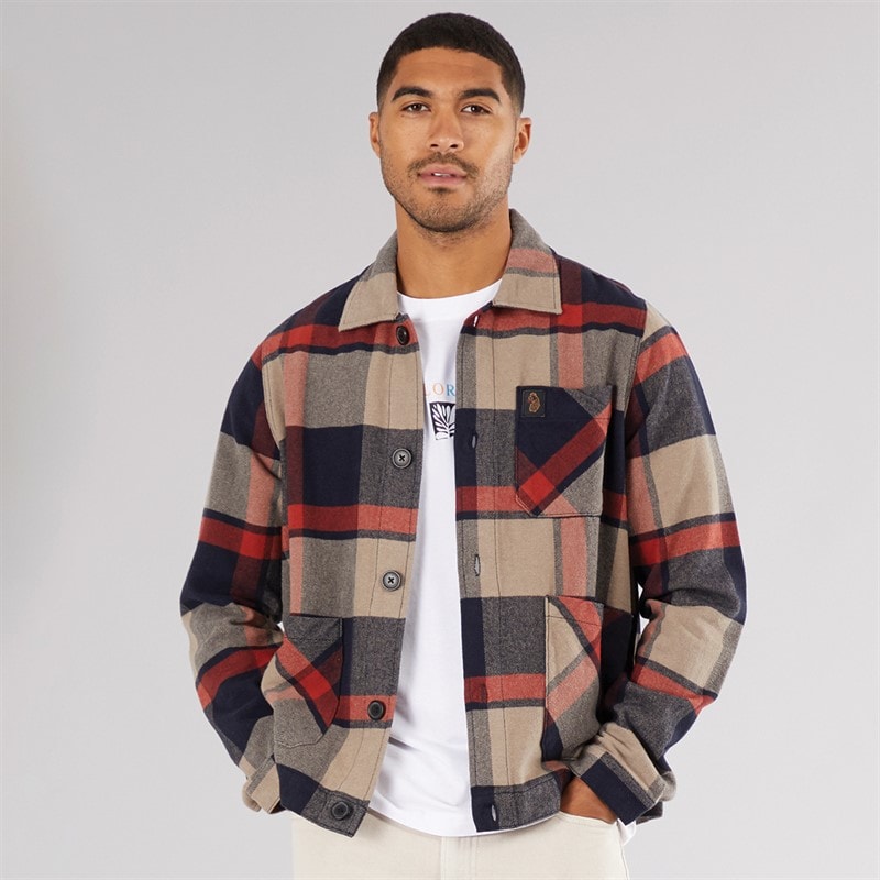 Mens Riohacha Overshirt Multi Check - Image 1