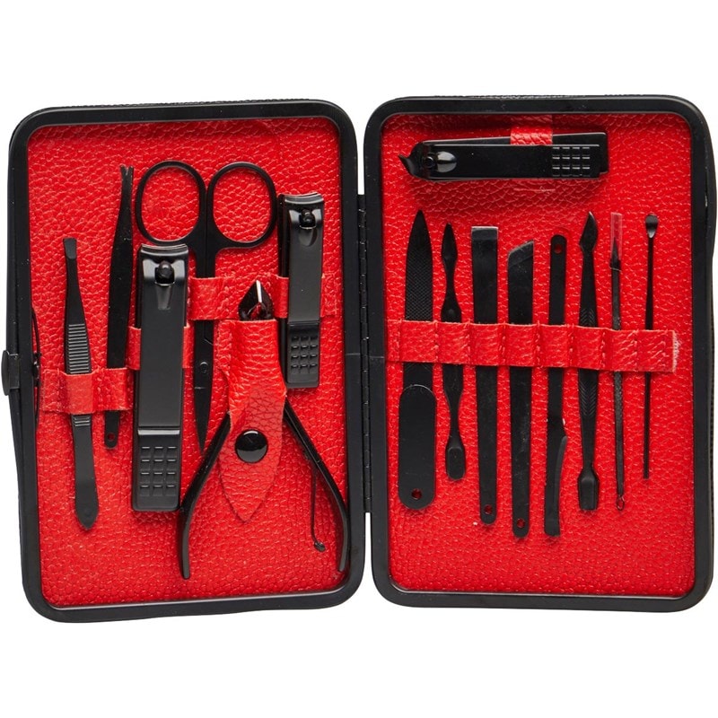 Mens Cutter And Groom Manicure Set Black - Image 2