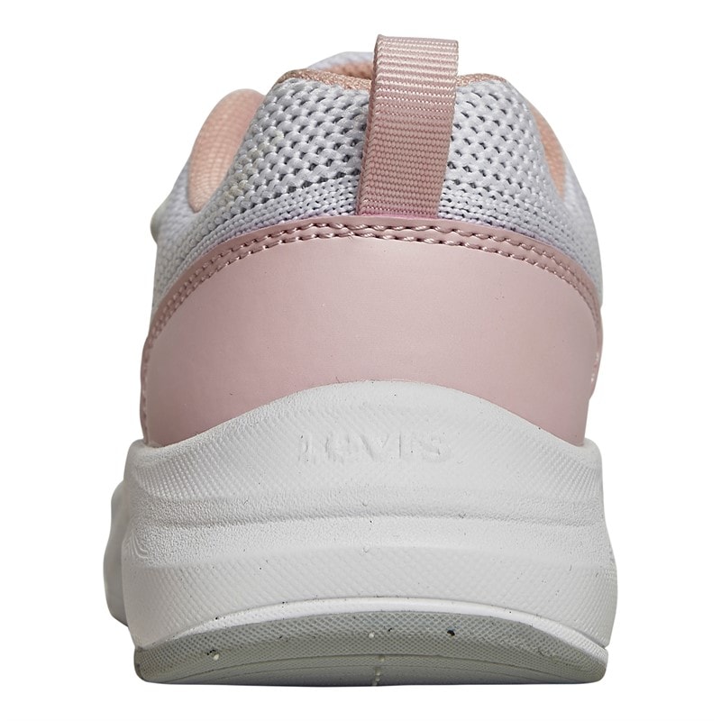 Levi's Infant Girls Hudson Mini Trainers White Rose 2900 - Image 3