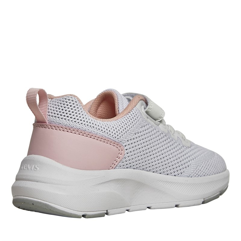 Levi's Infant Girls Hudson Mini Trainers White Rose 2900 - Image 5