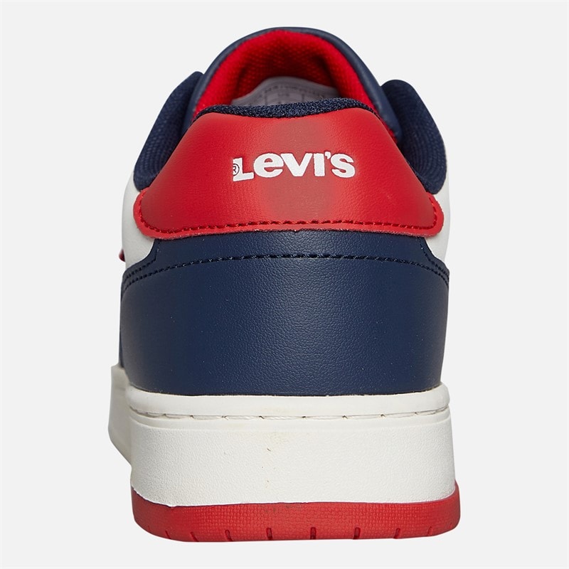 Levi's Junior Boys Kick Ser Trainers Off White/Navy - Image 3