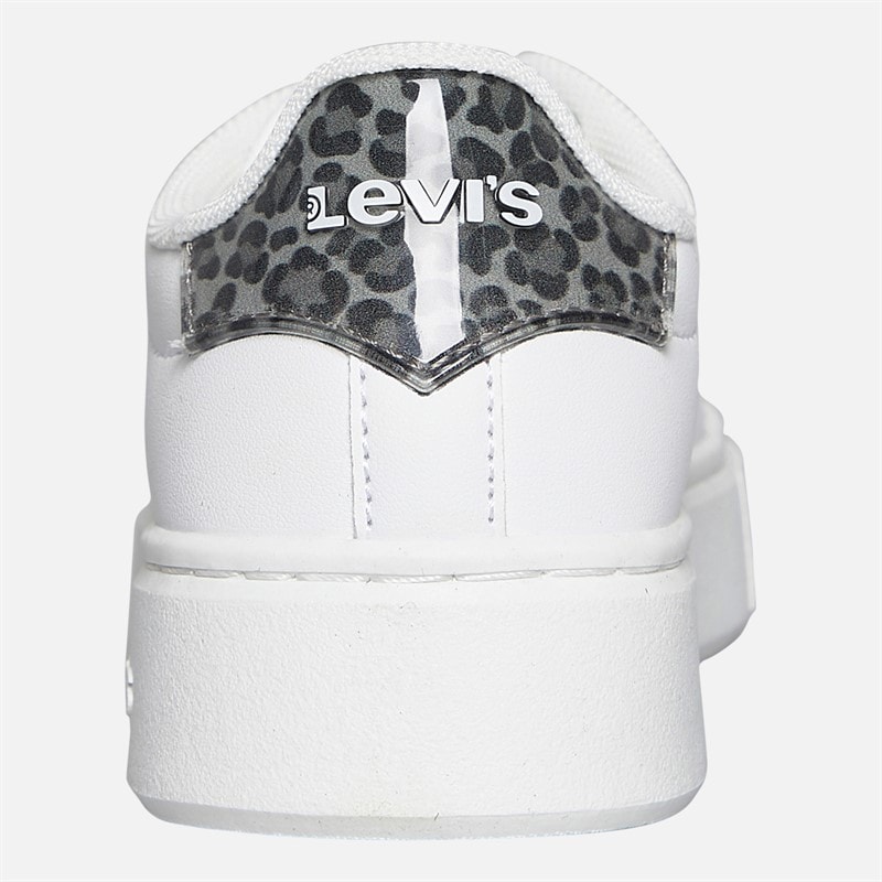 Levi's Girls Evelyn Trainers White/Leopard - Image 3