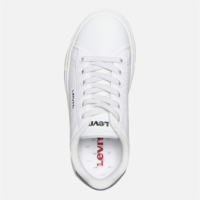 Levi's Girls Evelyn Trainers White/Leopard - Image 4