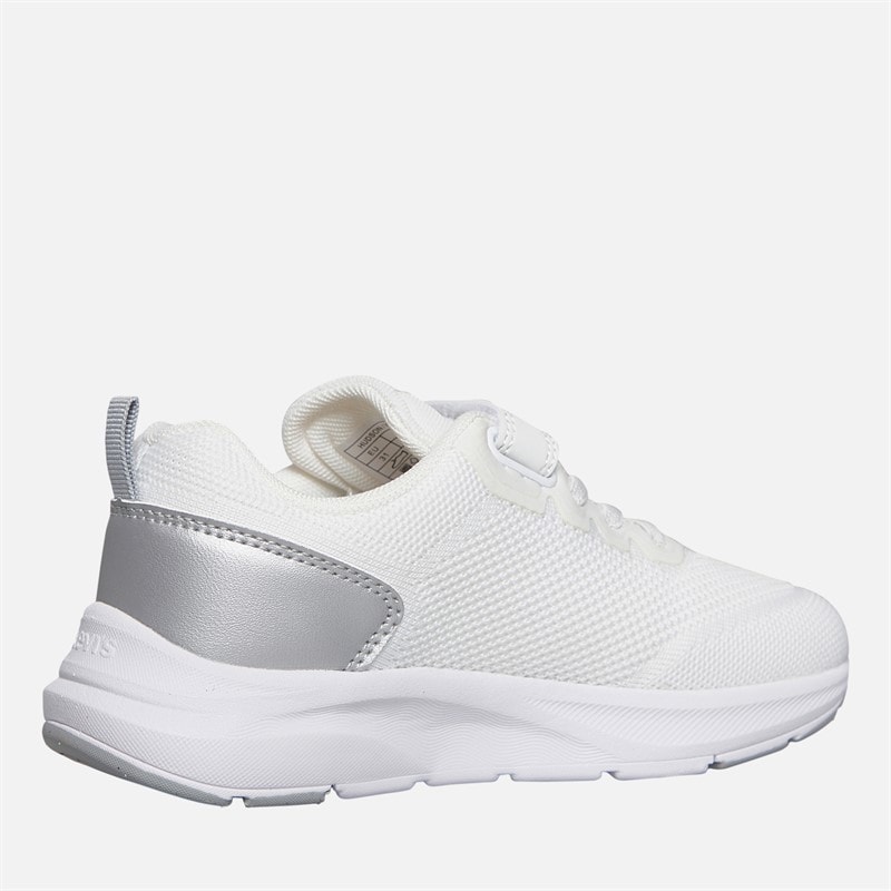 Levi's Girls Hudson Trainers White/Silver - Image 5