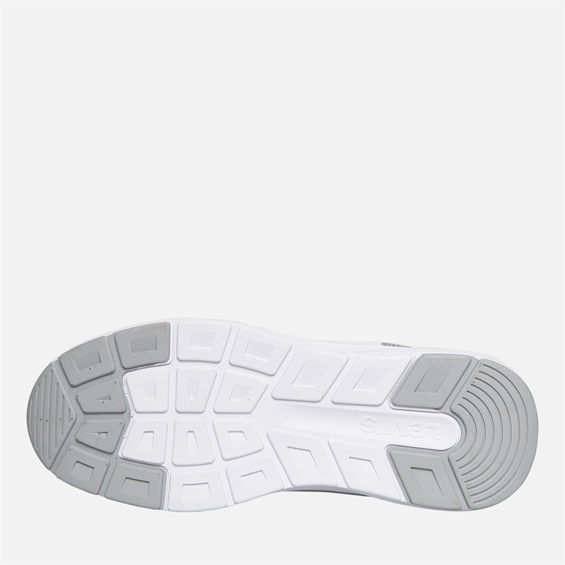 Levi's Junior Girls Hudson Trainers White/Silver - Image 2