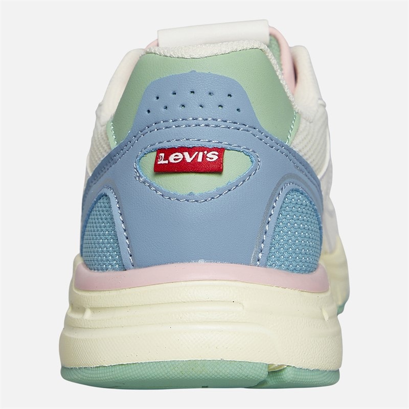 Levi's Junior Curtis Trainers Off White/Blue - Image 3