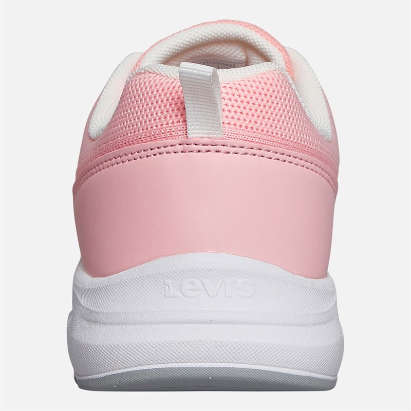 Levi's Junior Girls Hudson Trainers Pastel Pink/White - Image 3