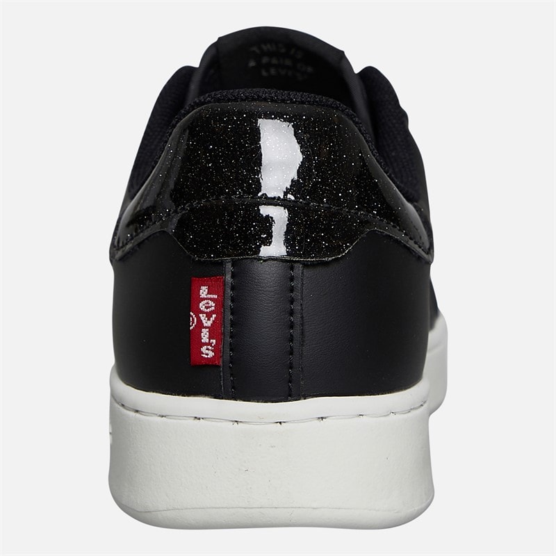 Levi's Junior Girls Swift JR Trainers Black/Glitter - Image 3
