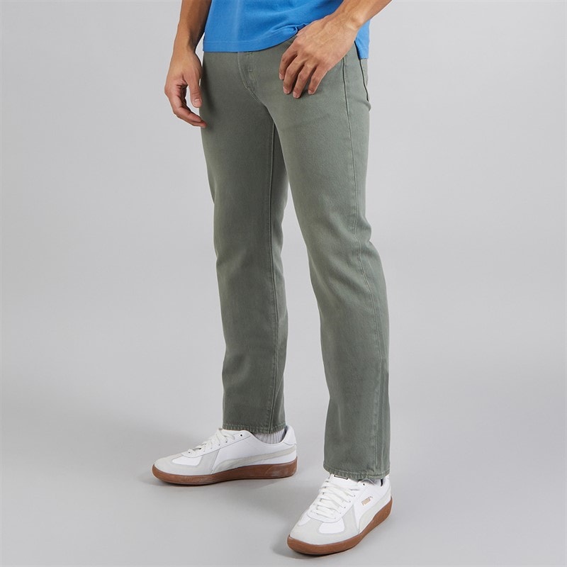 Mens 501 Levis Original Jeans Green In Canton - Image 1