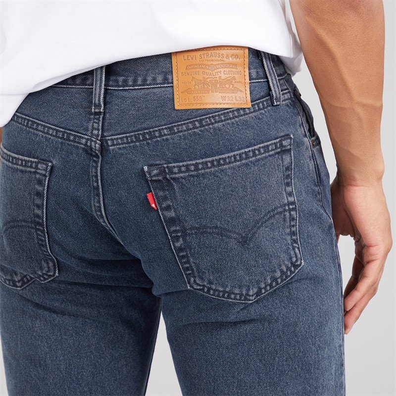 Mens 555 Relaxed Straight Jeans The Midnight Blues Show - Image 3