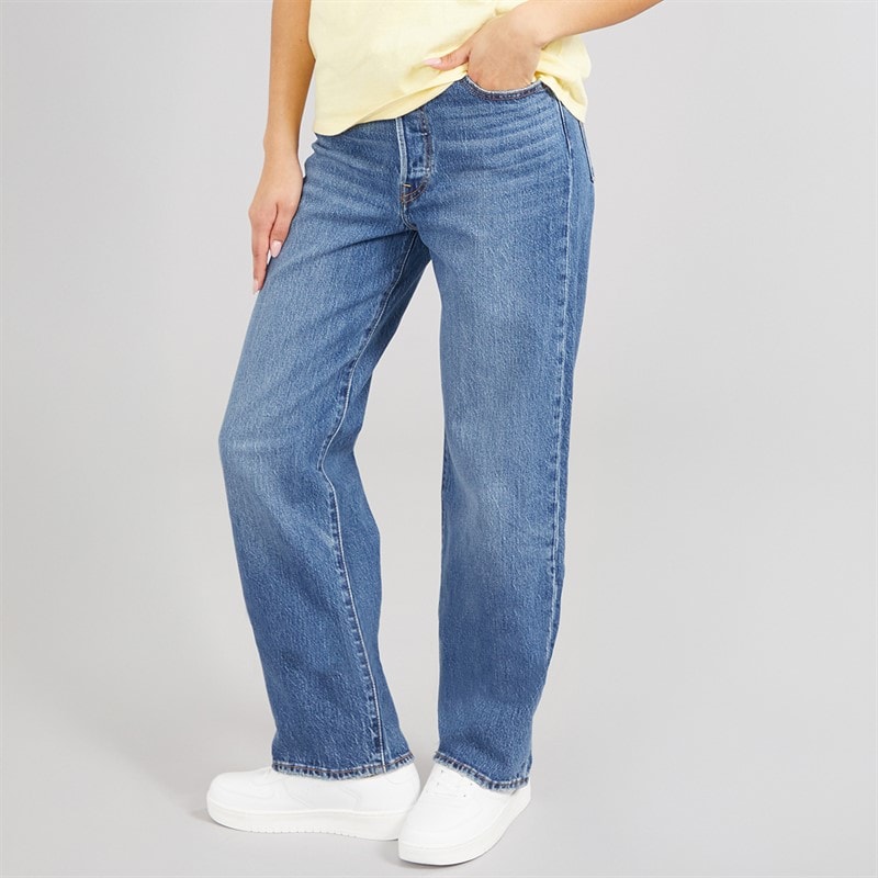 Levi's Womens Ribcage Straight Leg Jeans Valley View