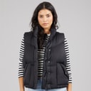 Womens Western Bubble Gilet Anthracite Night
