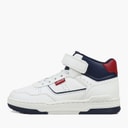 Girls John SE Mid Trainers Off White/Navy 3130