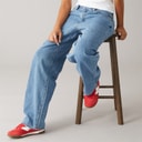 Womens Baggy Dad Jeans Own It Stone
