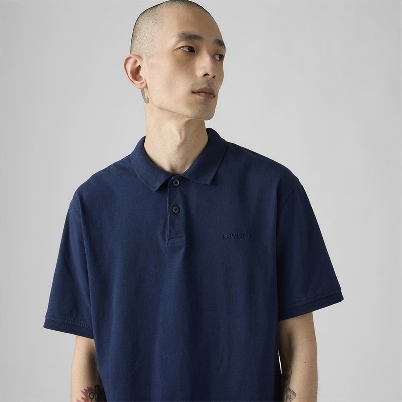 Mens Authentic Polo Shirt Dress Blues - Image 3